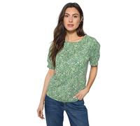 M&Co Ditsy Floral Puff Sleeve Top - Women's Green