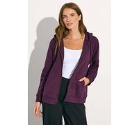 M&co Essential Zip Through Hoodie In Purple Purple 18