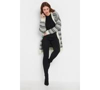 M&co Fairisle Longline Cardigan In White White