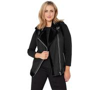 M&Co Faux Fur Trim Gilet - Women's