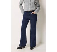 M&Co Women's Flare Denim Jeans in Dark Indigo | Size: 10L M&Co Dark Indigo 10L