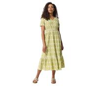 M&Co Floral Broderie Cotton Maxi Dress - Women's Light Green