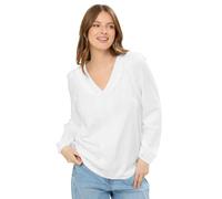M&Co Women's Frill Detail Cotton Blouse in White | Size: 16 M&Co White 16