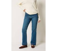 M&co Front Pocket Flare Jeans In Mid Blue Mid Blue