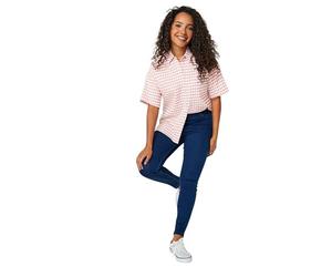 M&Co Gingham Print Shirt - Women's Pink