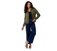 M&Co Green Button Up Faux Suede Jacket - Women's