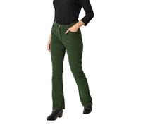M&Co Women's Corduroy Bootcut Trousers in Dark Green | Size: 8S