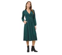 M&Co Green Mixed Print Wrap Dress - Women's