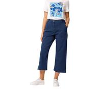 M&Co Indigo Blue Stretch Carpenter Cropped Jeans - Women's
