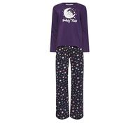 M&Co 'Koalaty Time' Cotton Wide Leg Pyjama Set - Women's Purple