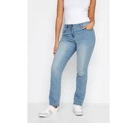 M&co Light Wash Straight Leg Jeans In Light Blue Light Blue