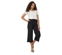 M&Co Women's Linen Culottes in Black | Size: 18 M&Co Black 18