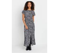 M&Co Womens Ditsy Frill Sleeve Maxi Dress - Women's Navy