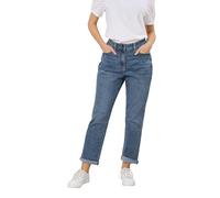 M&Co Women's Midwash Boyfriend Jeans in Blue | Size: 12L M&Co Blue 12L