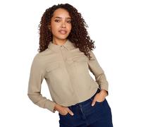 M&Co Natural Utility Shirt - Women's Brown