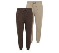 M&co Petite 2 Pack Cuffed Leg Joggers In Brown Brown