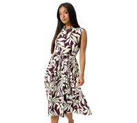 M&Co Petite Berry Leaf Printed Sleeveless Midi Dress - Women's