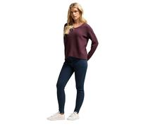 M&Co Petite Berry V-Neck Knitted Jumper - Women's Purple