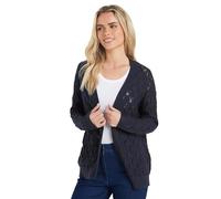 Petite Crochet Cardigan M&Co Dark Navy 10-12