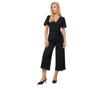 M&Co Petite Blue Cropped Jumpsuit - Women's
