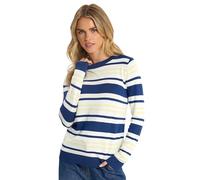 M&Co Petite Blue & Yellow Stripe Crew Neck Jumper - Women's
