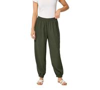 M&Co Petite Brown Balloon Trousers - Women's