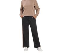 M&Co Petite & Brown Side Stripe Cotton Wide Leg Joggers - Women's