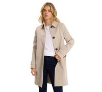 M&Co Petite Brown Single Breasted Mac Coat - Women's