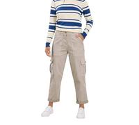 M&Co Petite Brown Straight Leg Cargo Trousers - Women's