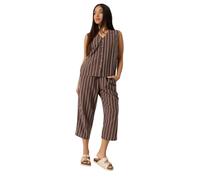 M&Co Women's Petite Button Front Vest Top in Chocolate | Size: 14 M&Co Chocolate 14