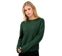M&Co Petite Cable Knit Jumper - Women's Dark Green