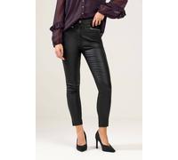 M&Co Petites Petite Coated Skinny Jeans - Women's Black