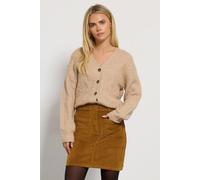 M&co Petite Cord A-Line Skirt In Brown Brown 10