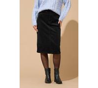 Petite Cord Midi Skirt M&Co Black 16