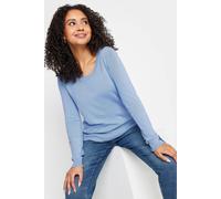 Petite Crew Neck Jumper M&Co Light Blue 10-12