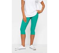 M&co Petite Cropped Bengaline Trousers In Green Green