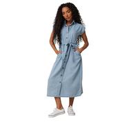 Petite Denim Shirt Dress M&Co Light Blue 14
