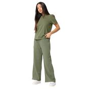 M&Co Petite Denim Wide Leg Joggers - Women's