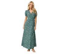 M&Co Petite Ditsy Floral Print Maxi Wrap Dress - Women's