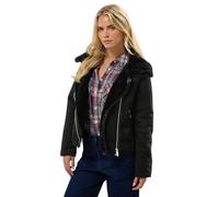 M&Co Petite Faux Fur Lined Jacket - Women's