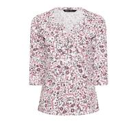 M&co Petite Floral Henley Top Multi 18