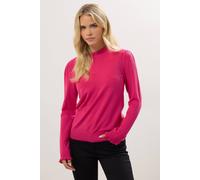 M&co Petite Frill Neck Knitted Jumper In Pink Pink 12-14