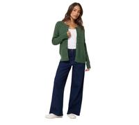 M&Co Petite Green Cable Knit Cardigan - Women's