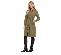 M&Co Petite Green Zip Denim Midi Dress - Women's