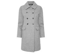 M&Co Petite Grey Military Midi Coat - Women's
