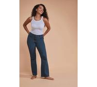 M&co Petite High Waisted Bootcut Jeans In Blue Blue 28L