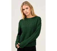 M&co Petite Knitted Jumper In Dark Green Dark Green 16-18