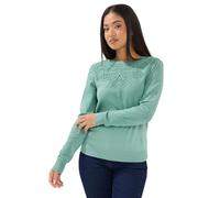 M&Co Petite Lace Trim Jumper - Women's Green