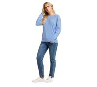 M&Co Petite Lace Trim Jumper - Women's Light Blue