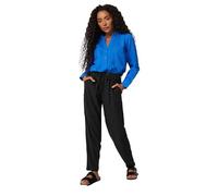 M&Co Petite Linen Joggers - Women's Black